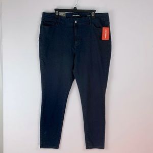 Joe Fresh Dark Denim Mid Rise Jeggings Jeans Size 18W